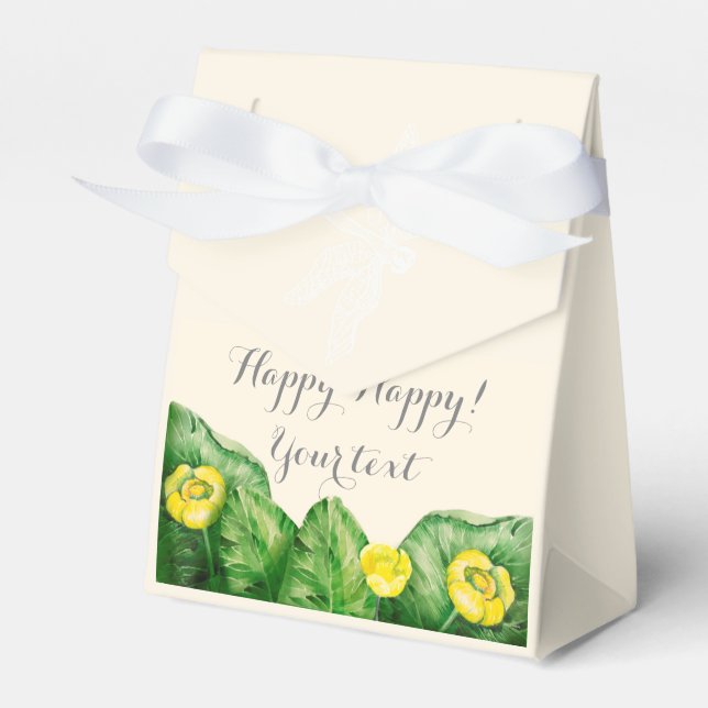 Caja Para Regalos acuarela de lirio (Front Side)