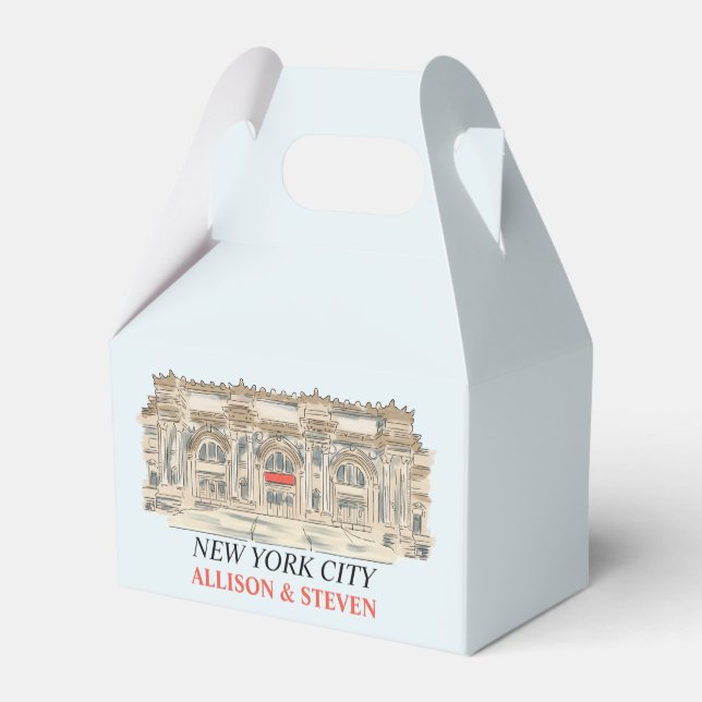 Caja Para Regalos acuarela de Nueva York (Reverso)