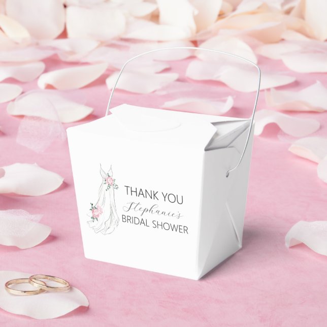 Caja Para Regalos Acuarela Eucalyptus Vestido Floral Ducha De Novias (Boda)