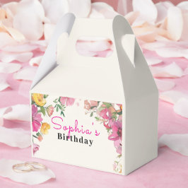 Caja Para Regalos Acuarela Floral