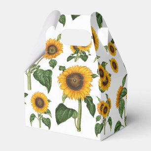 Caja Para Regalos Acuarela girasoles vegetación vegetal