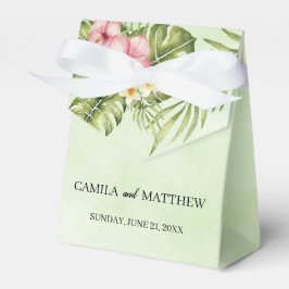 Caja Para Regalos Acuarela Hibiscus