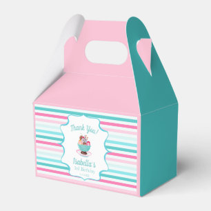 Caja Para Regalos Acuarela Hielo Cream Sundae Cumpleaños