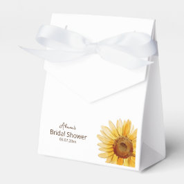 Caja Para Regalos Acuarela ilustrada Ducha de novia girasol