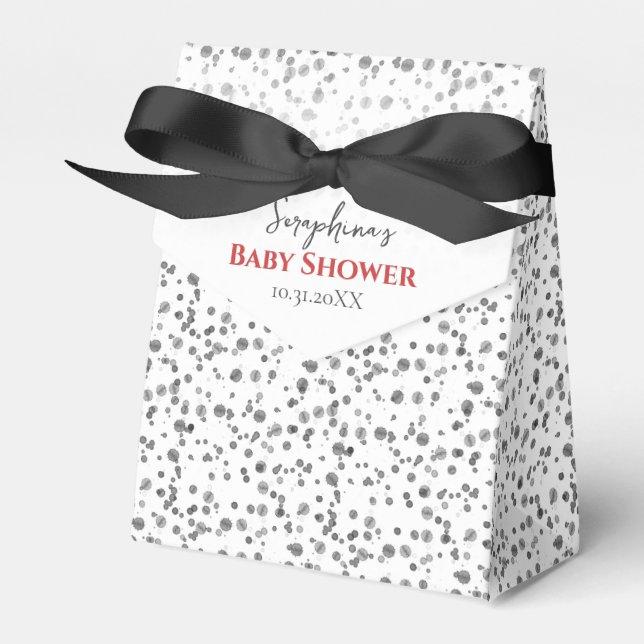 Caja Para Regalos Acuarela moderna Dalmatian Spots Baby Shower (Front Side)