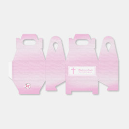 Caja Para Regalos Acuarela rosa de la comunión