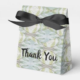 Caja Para Regalos Acuarela verde azulado