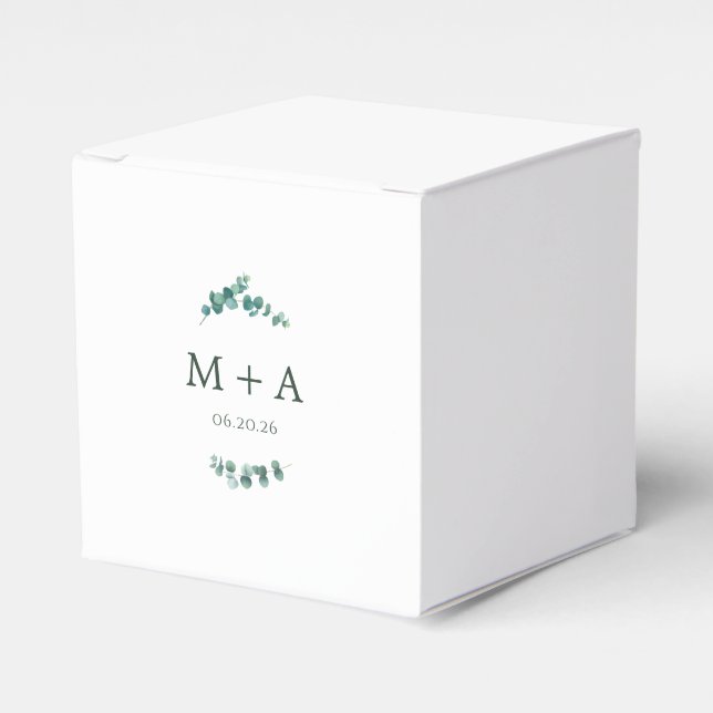 Caja Para Regalos Adelaide Boda Monograma (Costado Anverso)
