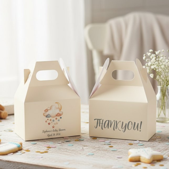 Caja Para Regalos Adoption Shower – Dreamy Star (Baby shower guest favor box)