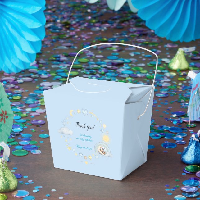 Caja Para Regalos Adorable Blue Dreamy Baby Boy Shower (Fiesta)