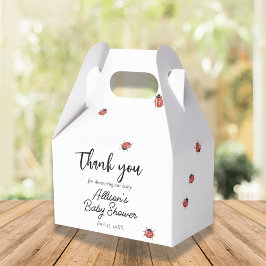 Caja Para Regalos Adorable Ladybugs Baby Shower