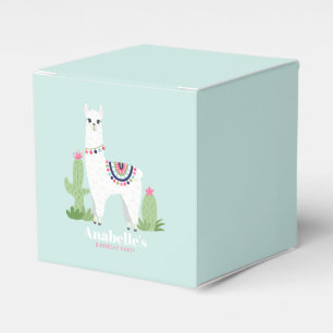 Caja Para Regalos Adorable Llama Personalizada Fiesta de Cumpleaños 