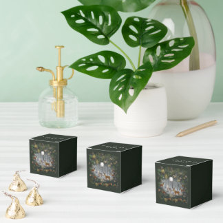 Caja Para Regalos Adorables renos por la noche