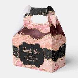 Caja Para Regalos Adulto dulce de las secuelas rosadas negras diecis