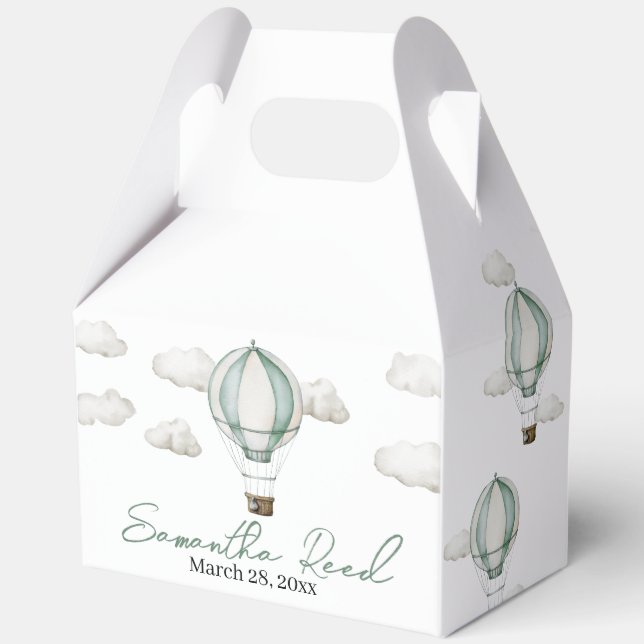 Caja Para Regalos Adventure Awath Baby Shower Favor Box (Anverso)