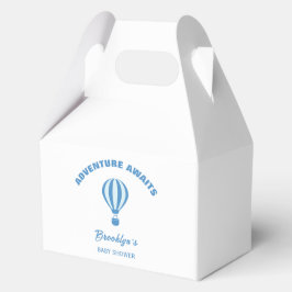 Caja Para Regalos Adventure Awath Fun Trendy Baby Shower Blue White