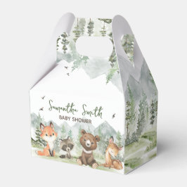Caja Para Regalos Adventure Begin Woodland Animals Baby Shower