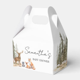 Caja Para Regalos Adventure Begin Woodland Animals Baby Shower