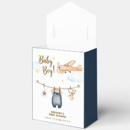Caja Para Regalos Adventure Clothesline Airplane Sky Baby Shower
