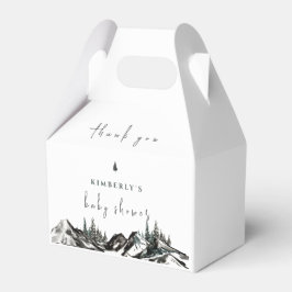 Caja Para Regalos Adventure Mountain Forest Baby Shower Gracias