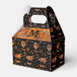 Caja Para Regalos Aeronaves de barrido en color Steampunk Monograma