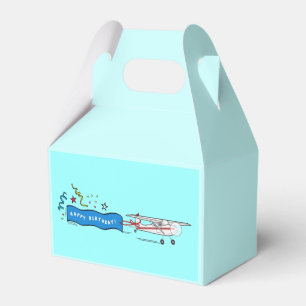 Caja Para Regalos Aeroplano del feliz cumpleaños