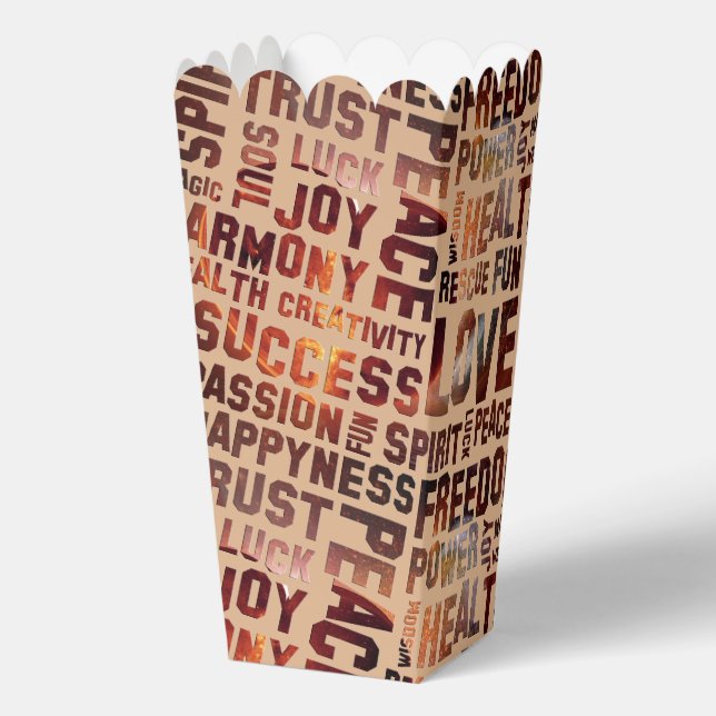 Caja Para Regalos Afirmaciones de la vida - palabras positivas 5a (Reverso )