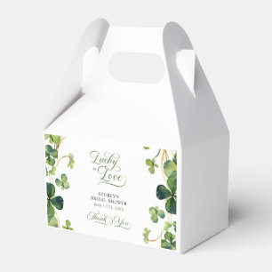 Caja Para Regalos Afortunada en el Amor Despedida de Soltera Verde G