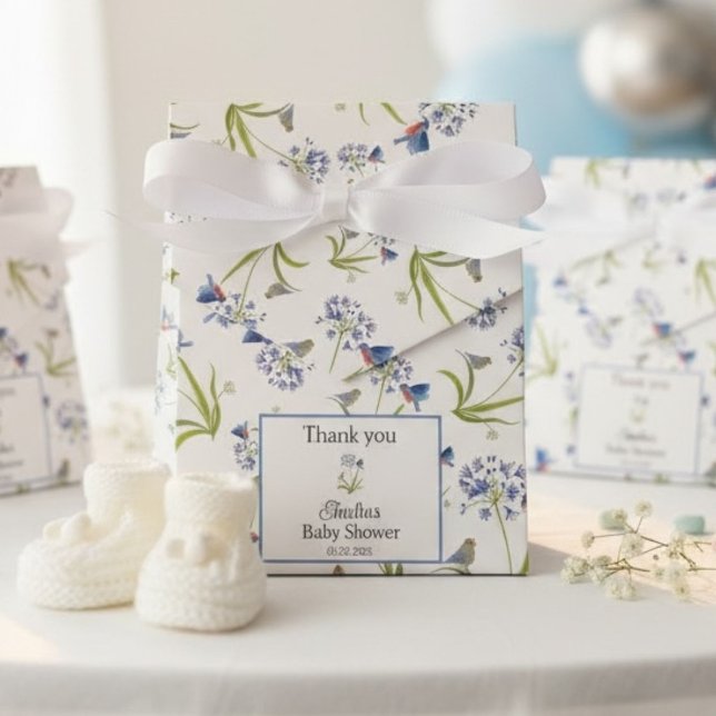 Caja Para Regalos African Lily with Bluebird Mother and Baby (Subido por el creador)