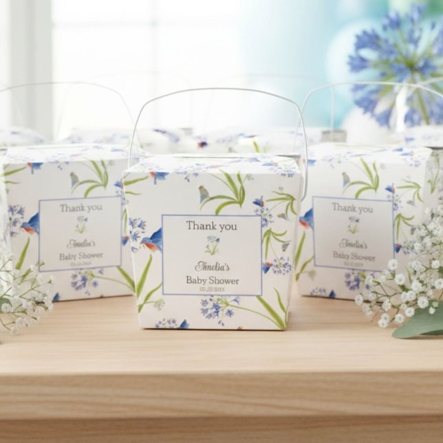 Caja Para Regalos African Lily with Bluebird Mother and Baby (Subido por el creador)