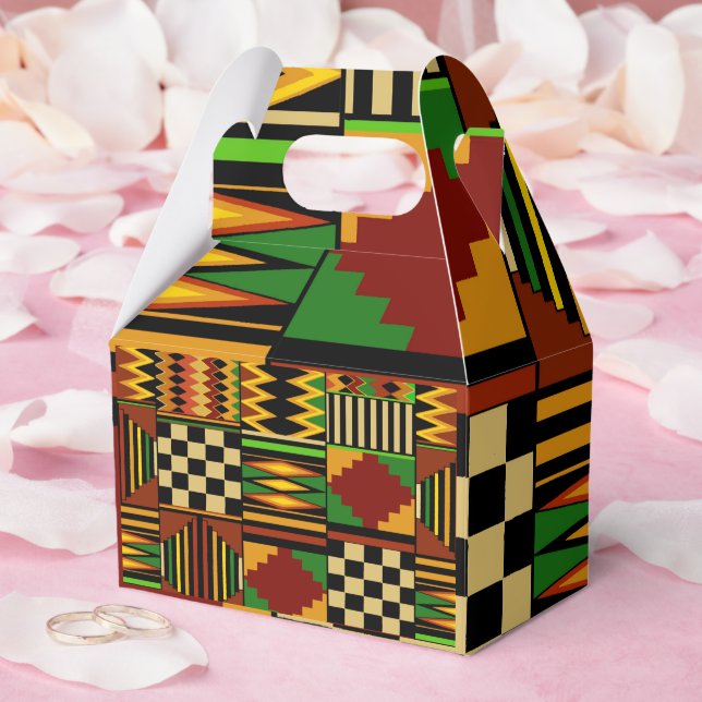 Caja Para Regalos African Royal Kente Cloth  (Boda)