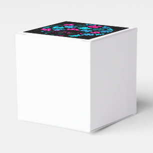 Caja Para Regalos Afro Diva Turquesa y Rosa Caliente