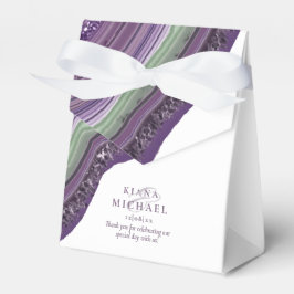 Caja Para Regalos Agate Geode Purpurina Boda Violet ID647