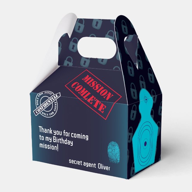 Caja Para Regalos Agente secreto Detective espía Fiesta misterioso (Front Side)