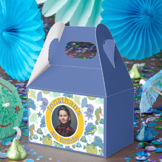 Caja Para Regalos Agradable Aventura de Pescado Marino