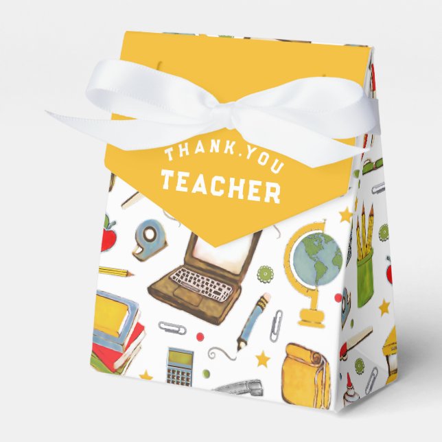 Caja Para Regalos Agradecimiento al Profesor Gracias (Front Side)