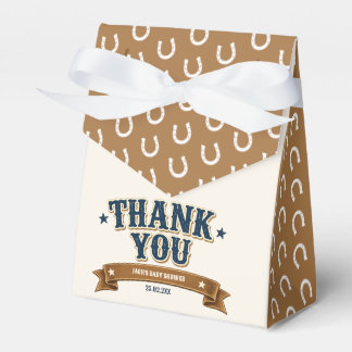 Caja Para Regalos Agradecimiento de Baby Shower Cowboy Western