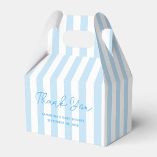 Caja Para Regalos Agradecimiento de Baby Shower de Raya de Caramelo