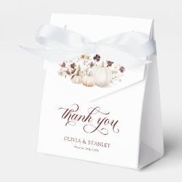 Caja Para Regalos Agradecimiento de Boda de Calabaza de Otoño