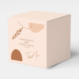 Caja Para Regalos Agradecimiento de boda marrón bronceado bohemio pa