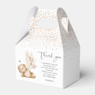 Caja Para Regalos Agradecimiento del Oso y La Abeja en su Primer Cum