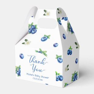 Caja Para Regalos Agradecimiento para Baby Shower de Arándanos