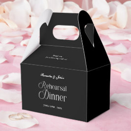 Caja Para Regalos Agradecimiento para Cena de Ensayo Chic Moderno