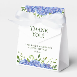 Caja Para Regalos Agradecimiento para Ducha de Parejas con Hortensia