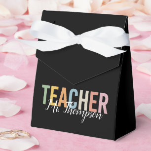 Caja Para Regalos Agradecimiento Personalizado al Maestro Regreso a 