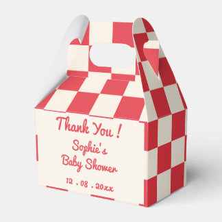 Caja Para Regalos Agradecimiento Personalizado Retro para Baby Showe
