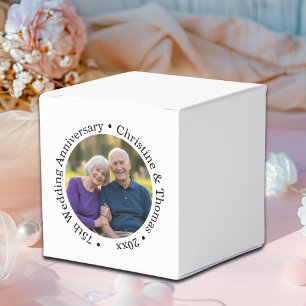 Caja Para Regalos Agrega tu propia foto de pareja 75 aniversario de