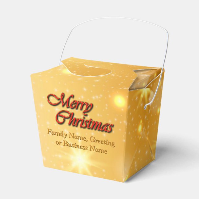 Caja Para Regalos Agregar nombre Editar Navidades de coincidencia de (Front Side)