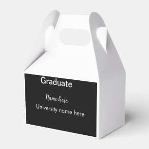 Caja Para Regalos agregar texto simple graduado agregar nombre escol