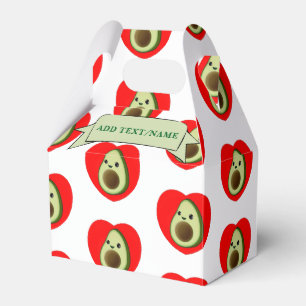 Caja Para Regalos Aguacate De Bebé Cutáneo En Personalizado De Coraz